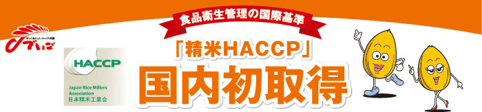 精米HACCP国内初取得