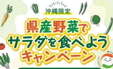 沖縄限定！<br>県産野菜でサラダを食べようキャンペーン